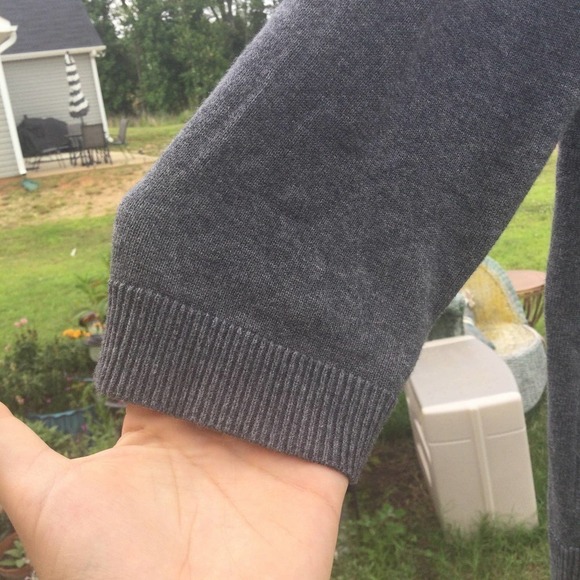 Coldwater creek womens beaded sweater L grey embellished rhinestone fairy y2k - Picture 6 of 9